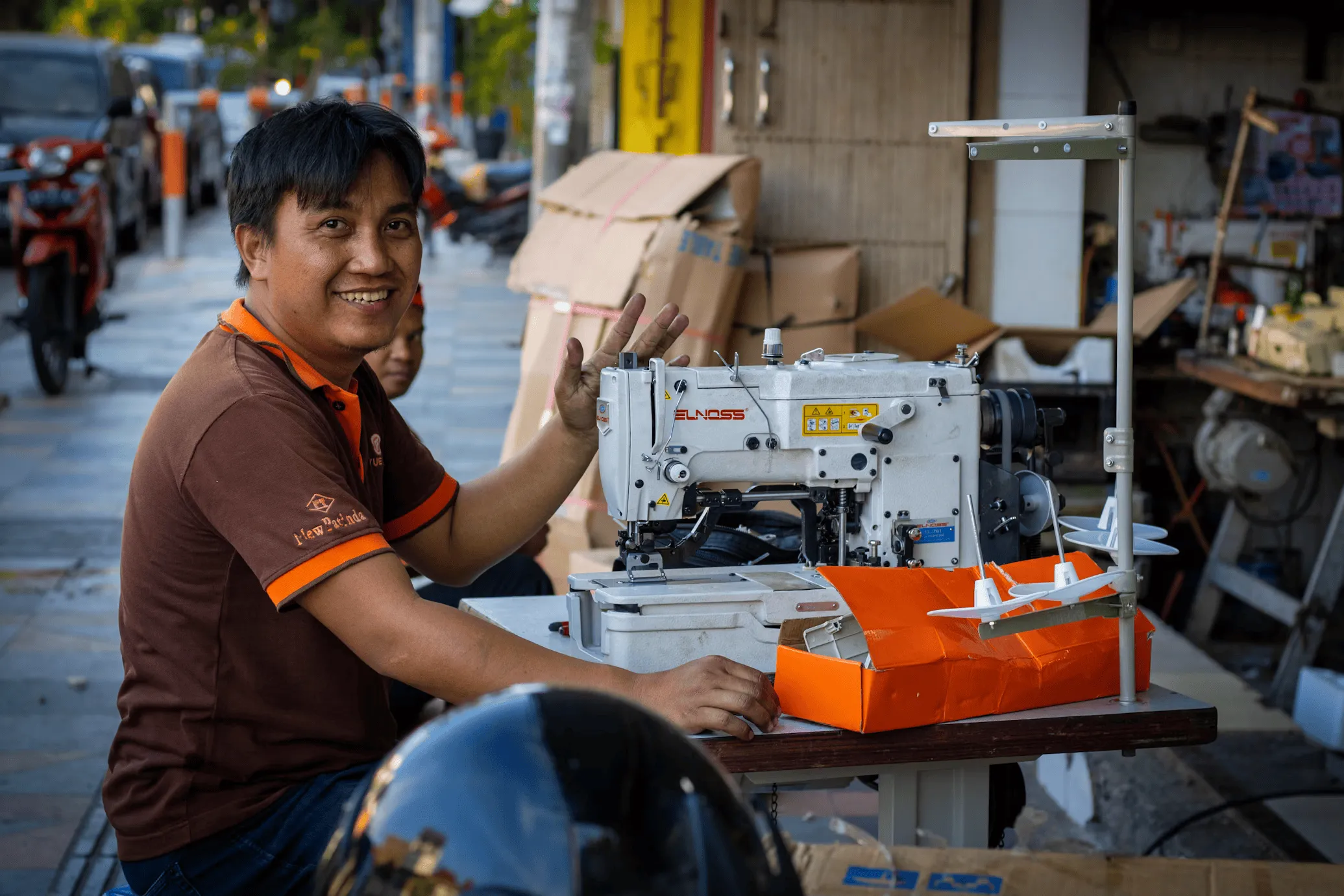 Guy Sewing
